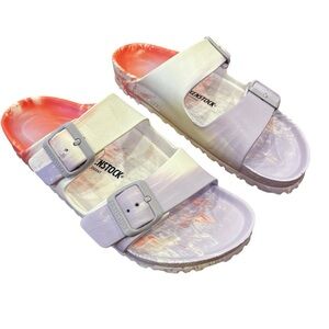 BIRKENSTOCK Multicolor Purple Fog Arizona Eva Sandals